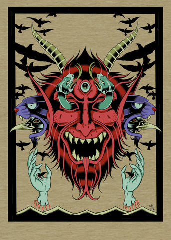 Alan Forbas Devil Head Poster  PSTR-LM015