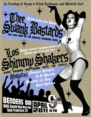 Thee Swank Bastards & Los Shimmy Shakers Poster PSTR-LM020