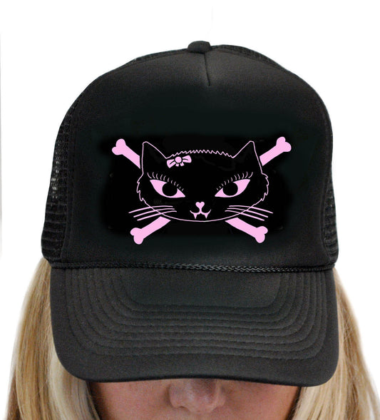 Kitty Bones Trucker Hat T-199