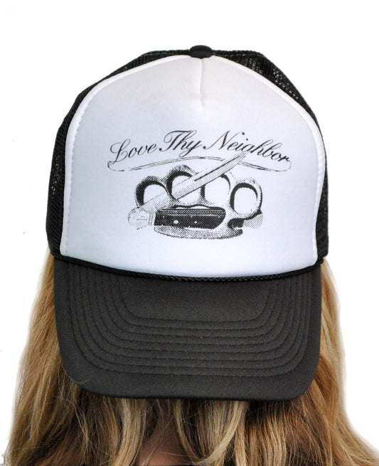 Love Thy Neighbor Trucker Hat  T-146